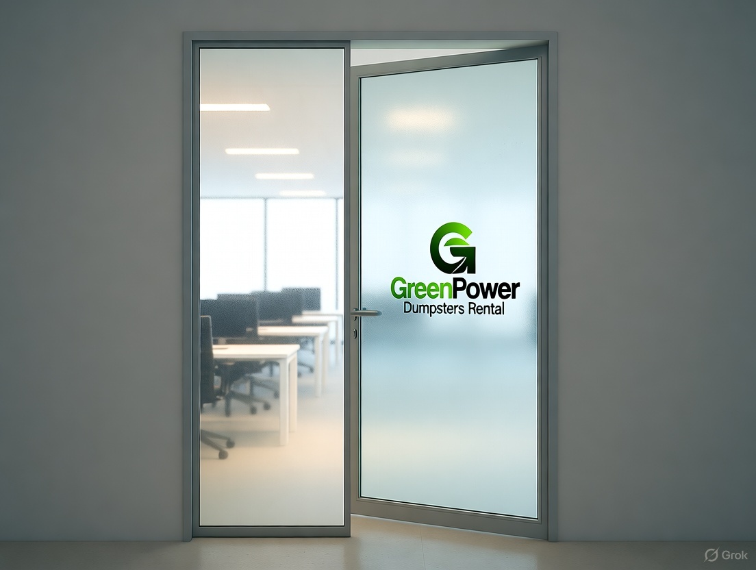 GreenPower Dumpsters Rental office interior Marietta